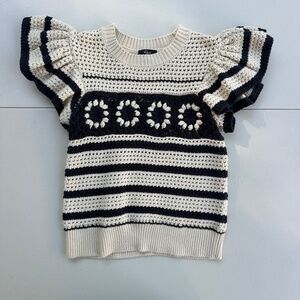 Rails Black and Cream Sweater
